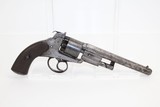 CASED, ENGRAVED Antique JOSEPH BENTLEY Revolver - 12 of 17