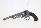 CASED, ENGRAVED Antique JOSEPH BENTLEY Revolver - 1 of 17