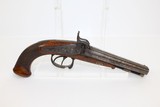 BOHEMIAN Antique DOUBLE BARREL Pistol by WIESNER - 8 of 12