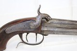 Antique OVER/UNDER Swivel Barrel Pistol by BOUTET - 3 of 10