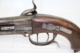 Antique OVER/UNDER Swivel Barrel Pistol by BOUTET - 9 of 10