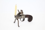 Antique FLINTLOCK Pistol-Form FIRE TINDER Lighter - 1 of 8