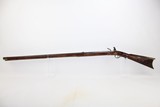 SIGNED Antique Full-Stock FLINTLOCK Long Rifle - 9 of 13