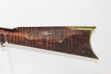 SIGNED Antique Full-Stock FLINTLOCK Long Rifle - 10 of 13