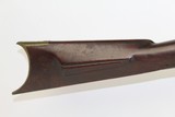 Maker Marked ANTIQUE Percussion AMERICAN LONG RIFLE - 3 of 12