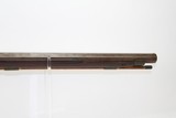Maker Marked ANTIQUE Percussion AMERICAN LONG RIFLE - 6 of 12