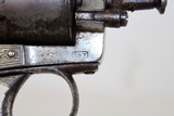 BELGIAN Antique “EUREKA BULL DOG” Revolver - 8 of 14