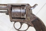 BELGIAN Antique “British Bull-Dog” Style Revolver - 3 of 12