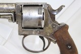 BELGIAN Antique “British Bull-Dog” Revolver - 3 of 13