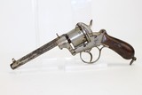 19th Century BELGIAN Antique PINFIRE Revolver - 1 of 9