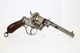 19th Century BELGIAN Antique PINFIRE Revolver - 6 of 9