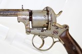 19th Century BELGIAN Antique PINFIRE Revolver - 3 of 9