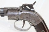 RARE Pre-CIVIL WAR Antique MASSACHUSETTS Revolver - 11 of 12