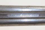Engraved BELGIAN Double Barrel SxS Hammer Shotgun - 10 of 15