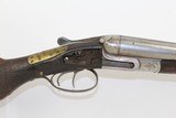 Engraved BELGIAN Double Barrel SxS Hammer Shotgun - 13 of 15