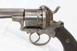 BELGIAN Proofed Antique 9mm PINFIRE Revolver - 3 of 12