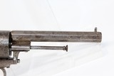 BELGIAN Proofed Antique 9mm PINFIRE Revolver - 12 of 12