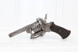 Ornate LEIGE Proofed Antique 5.5mm PINFIRE Revolver - 1 of 14