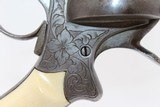 ENGRAVED European IVORY GRIP 11mm PINFIRE Revolver - 7 of 13