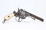 ENGRAVED European IVORY GRIP 11mm PINFIRE Revolver - 10 of 13