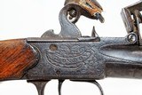 Ornate Antique BUNNEY of LONDON FLINTLOCK Pistol - 7 of 11