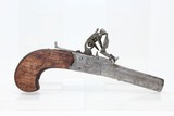 “LONDON” Marked Antique FLINTLOCK Pocket Pistol - 1 of 10