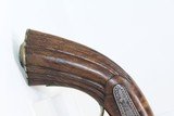 Antique DOUBLE BARREL Over/Under PERCUSSION Pistol - 2 of 12