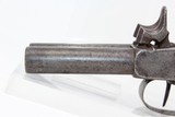 1850s EUROPEAN Antique SxS Double Barrel Pistol - 4 of 11