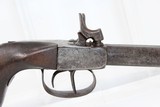 1850s EUROPEAN Antique SxS Double Barrel Pistol - 10 of 11