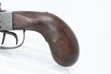 1850s EUROPEAN Antique SxS Double Barrel Pistol - 2 of 11