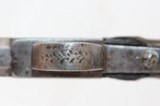 ENGRAVED 1850s Antique Percussion POCKET Pistol - 8 of 13