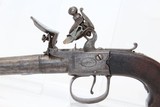 “P. BOND” Marked Antique FLINTLOCK Pocket Pistol - 3 of 11