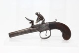 “P. BOND” Marked Antique FLINTLOCK Pocket Pistol - 1 of 11