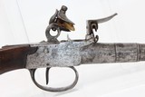 NAPOLEONIC Era Antique FRENCH FLINTLOCK Pistol - 3 of 8