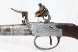 NAPOLEONIC Era Antique FRENCH FLINTLOCK Pistol - 7 of 8
