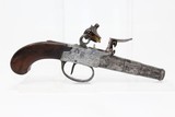 NAPOLEONIC Era Antique FRENCH FLINTLOCK Pistol - 1 of 8