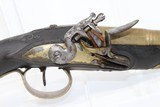 FRENCH Brass “CANNON BARREL” Flintlock Pistol - 3 of 9