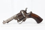 BELGIAN Proofed Antique 7.65mm PINFIRE Revolver - 1 of 15