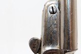 Engraved Belgian DOUBLE BARREL SxS .380 Pistol - 6 of 11