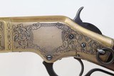 ENGRAVED Winchester YELLOWBOY Model 1866 .44 Rifle - 9 of 22