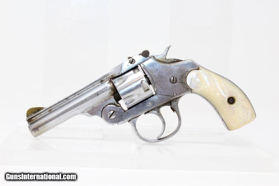 NICKEL & PEARL IVER JOHNSON Revolver in 32 S&W