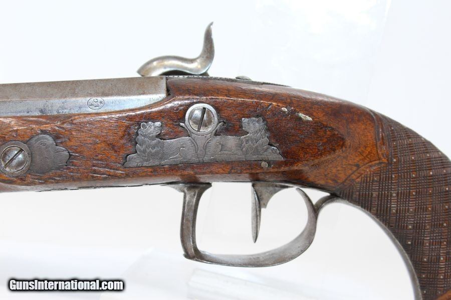 CIRCA 1810 Antique Guillaume Berleur Rifled Pistol