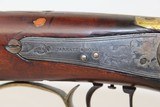 Antique BACK ACTION Half-Stock .34 Cal. LONG RIFLE - 8 of 13