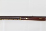 Antique BACK ACTION Half-Stock .34 Cal. LONG RIFLE - 12 of 13