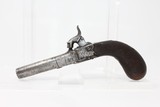 ENGRAVED Antique ENGLISH Boxlock Percussion Pistol - 1 of 11