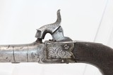 ENGRAVED Antique ENGLISH Boxlock Percussion Pistol - 3 of 11