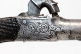 ENGRAVED Antique ENGLISH Boxlock Percussion Pistol - 7 of 11