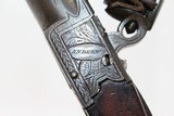 CASED Antique FLINTLOCK Pistol by ANDREWS, London - 7 of 19