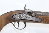LONG Barreled, Large Bored ANTIQUE Percussion Pistol - 3 of 11