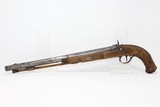 LONG Barreled, Large Bored ANTIQUE Percussion Pistol - 8 of 11